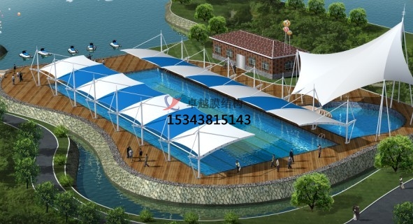 麗江膜結構游樂場/水上樂園/造浪池/游泳池/兒童樂園遮陽棚廠家【<font color='red'>膜結構設計</font>】